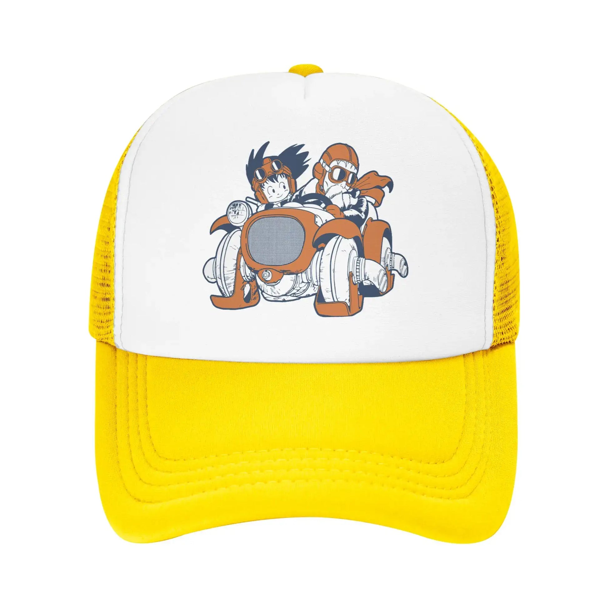 Goku Muten Roshi Dragon Ball Z Baseball Caps Sport Sun Hat Anime DBZ Hats Breathable Polyester Trucker Cap Summer Trucker Caps, Produit gaming premium Fraquane, produits de luxe, nouvelle génération, équipement gamer