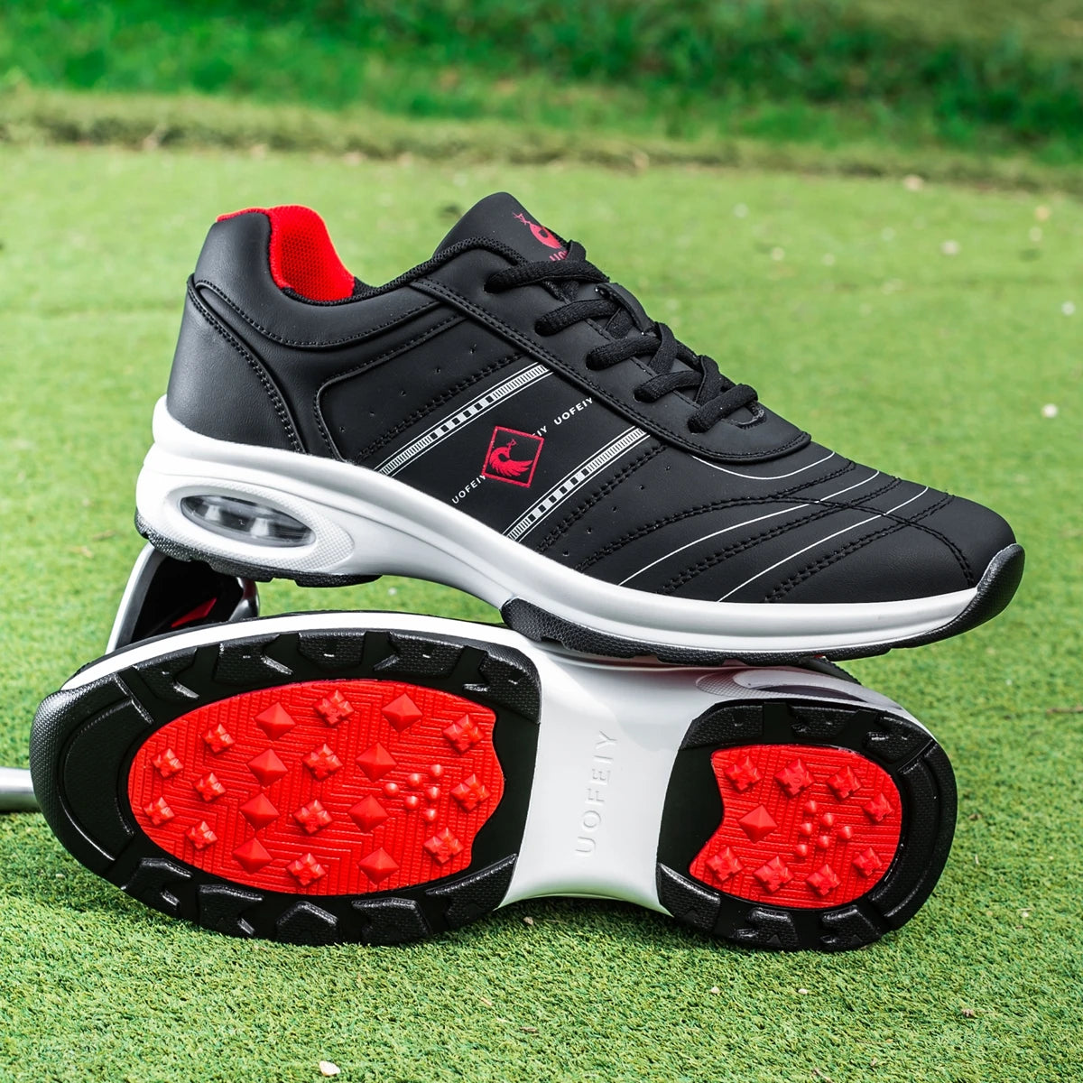 OIMKOI Men Golf Shoes Casual Breathable Waterproof Non-slip Golf Outdoor Training Shoes