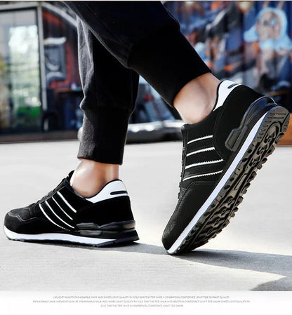 2025 New High Quality Men's Sneakers Leather Casual Shoes Autumn Breathable Men Shoes Male Flat Shoe Men's Casual Shoes
