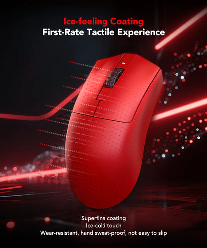 KYSONA Jupiter-serien gamingmus trådbunden/trådlös mus 8Khz PAW3950-sensor Bluetooth 46g uppladdningsbar webbdrivrutin för PC och laptop