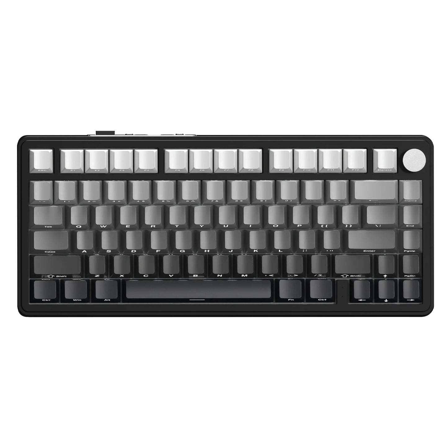 ATTACK SHARK X85 Tri-Mode-Gasket 75% mechanische Tastatur mit CNC-Drehknopf, 5-lagiger Dämpfung, Hot-Swap-Funktion, RGB-Hintergrundbeleuchtung, NKRO