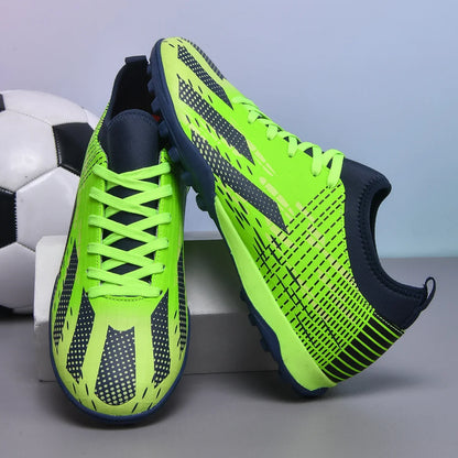 Chaussures de football professionnel pour homme Society TF/FG – Crampons de football – Chaussures d’origine pour terrain de football en salle – Baskets d’entraînement sur gazon