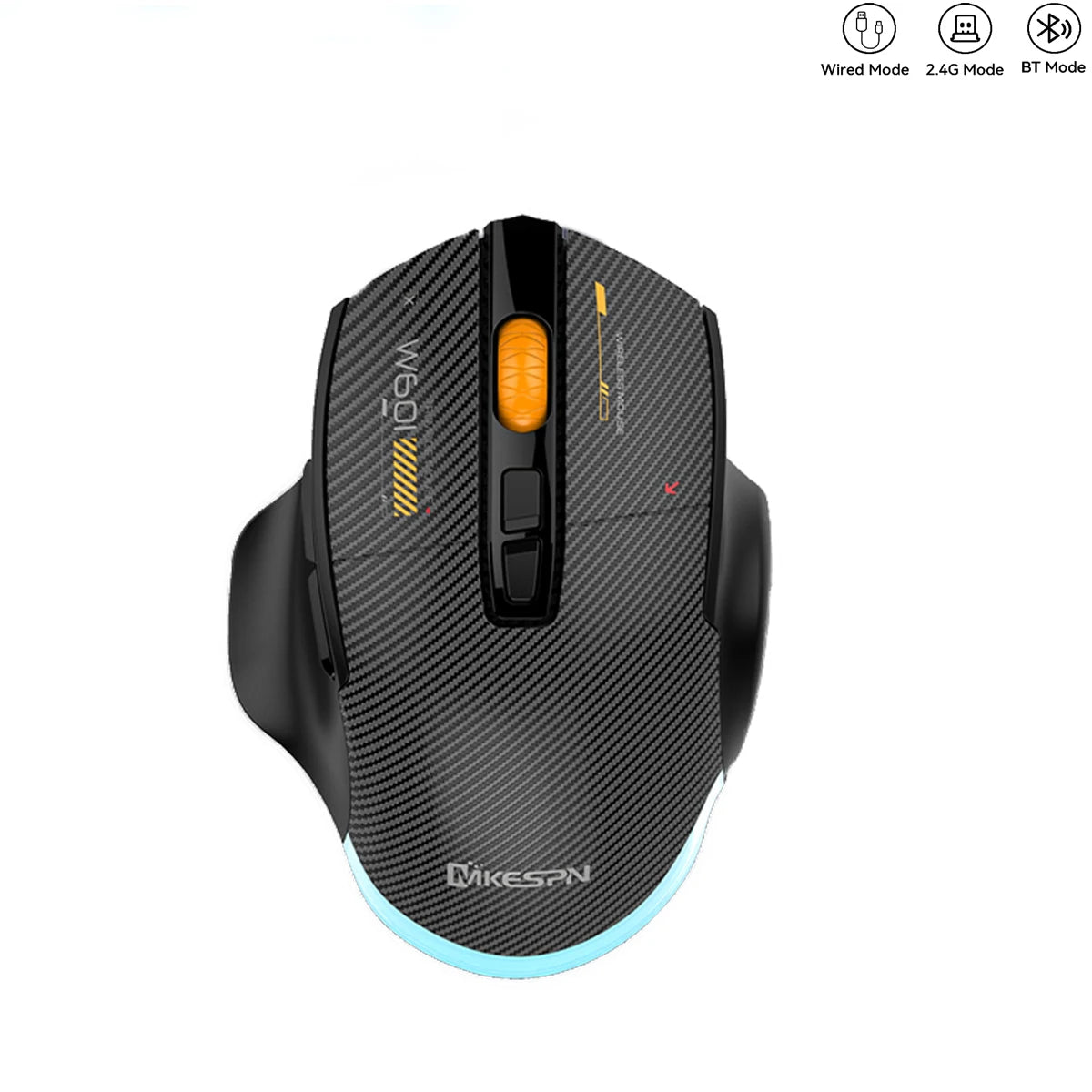 Bluetooth Wireless Gaming Mouse, 12800 DPI RGB Wired & Wireless Gaming Mouse with 7 Programmable Buttons, Rechargeable Gaming Mouse for PC & Laptop
