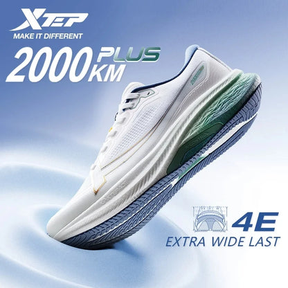 Xtep 2000km Plus Running Shoes 2025 New Spring Lightweight Anti-slip Wear-Resistant Men's Training Jogging Sneakers 875319110001