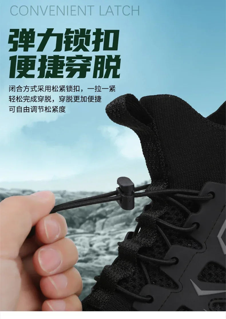 Chaussures unisexes respirantes à séchage rapide pour la pêche et les sports nautiques, bottes aquatiques d'été pour la pêche en amont, chaussures de plage antidérapantes pour femmes, à porter pieds nus