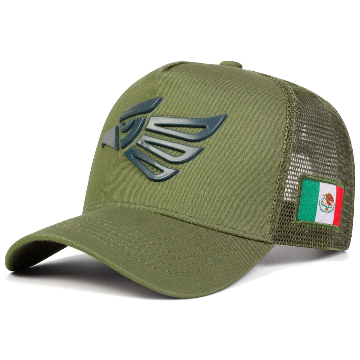 Unisex Mexican Eagle Label Baseball Net Caps Adjustable Casual Hats Spring and Summer Outdoor Sunscreen Hat