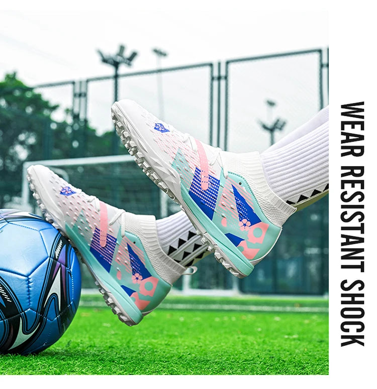 Football Boots Men Professional Soccer Shoes Sneaker Field Long Spikes Outdoor Competition Non Slip Comfortable Training Shoes