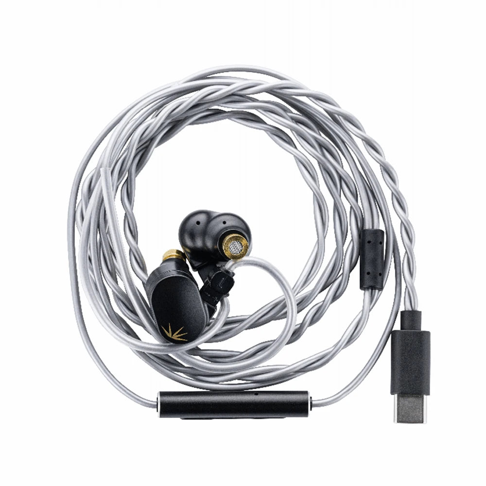 MOONDROP Chu II DSP Type-C Wired Earphones with Microphone, 10mm Dynamic Driver HiFi In-Ear Monitors, High-Performance IEM Earbuds