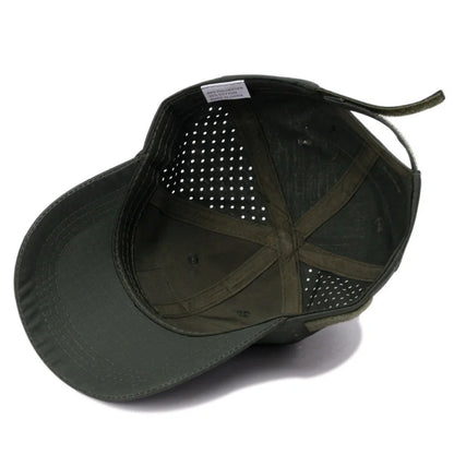Cappellino da baseball casual sportivo traspirante con motivo mimetico da uomo, cappello da sole per appassionati di stile militare, cappello tattico, cappello da addestramento militare, cappello a secchiello