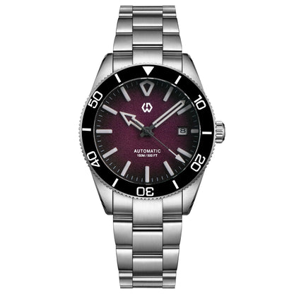 WSD9017 Men's Automatic Watch Mechanical 3D Dimensional Luminous Watch Needle Ceramic Bezel 150 Meters Waterproof Diving