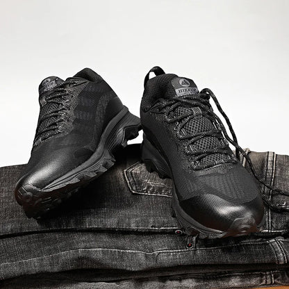 HIKEUP Chaussures de course en plein air pour hommes et femmes, antidérapantes, randonnée, camping, sports de trail, chaussures de sécurité pour hommes, confortables, baskets de trekking