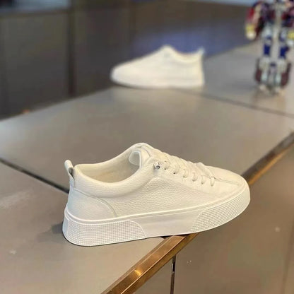 Pánske tenisky, voľnočasová obuv, pánske balerínky, Zapatillas Hombre, ľahká obuv z PU kože, priedušná obuv, pánska biela športová obuv, tenisky