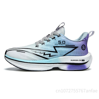 Men's Running Shoes Carbon Board Light Ultra Cushion Breathable Marathon Shock Absorption Support Sneaker Woman Comfy Sport Shoe