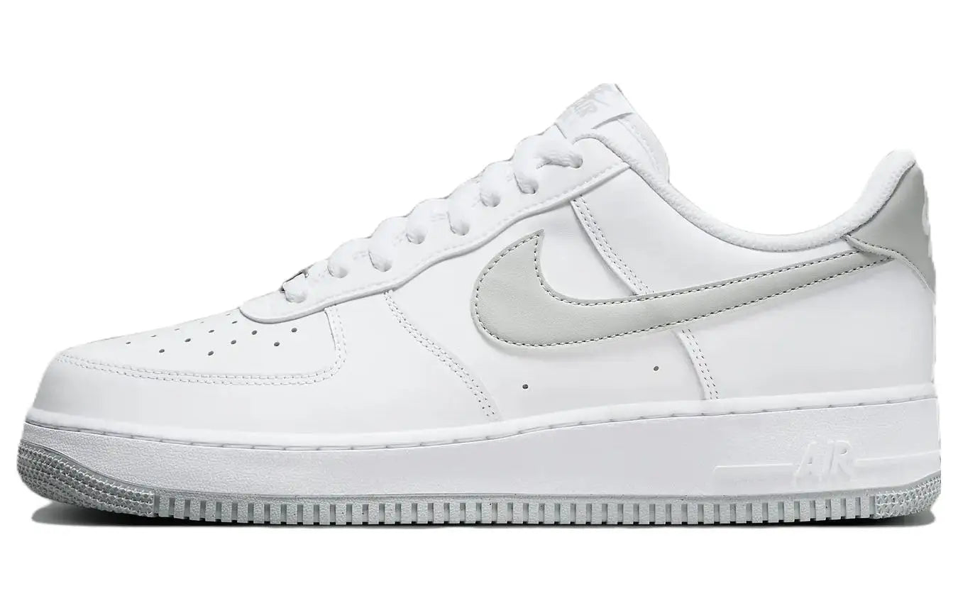 Nike Air Force 1 '07 White Light Smoke Grey Casual Comfortable Cushioning AF1 Low Men Skateboarding Shoes Streetwear FJ4146-100