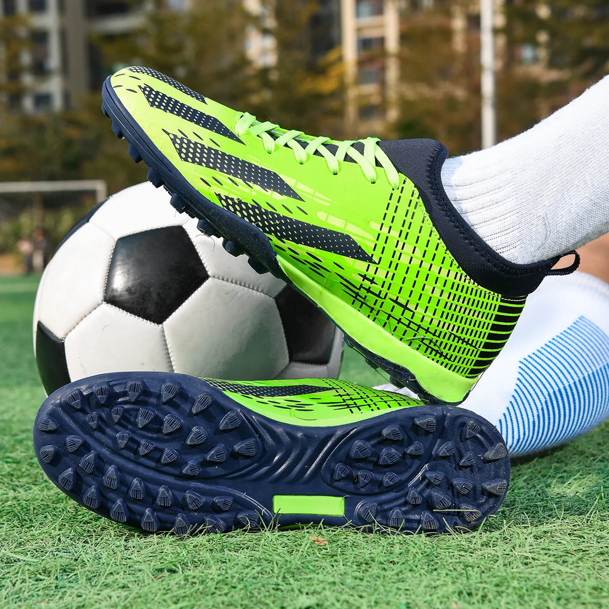 Chaussures de football pour homme, chaussures de futsal, chaussures de football en salle, sport, match, entraînement, enfants, crampons TF, gazon, cheville, best-seller, haute qualité, légères