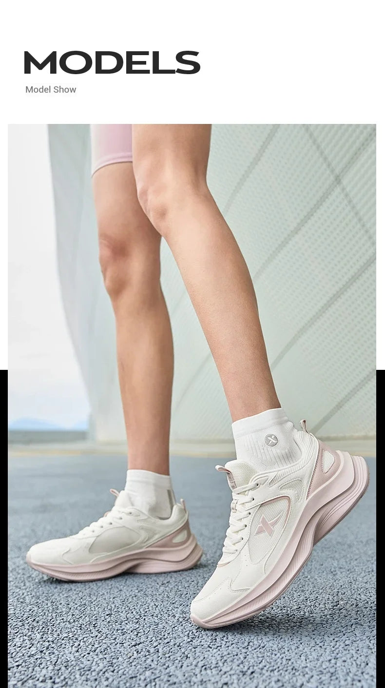 XTEP Running Shoes For Women 2025 Summer New Elastic Comfortable Wear-Resistant Training Professional Sports Shoes 875218110067