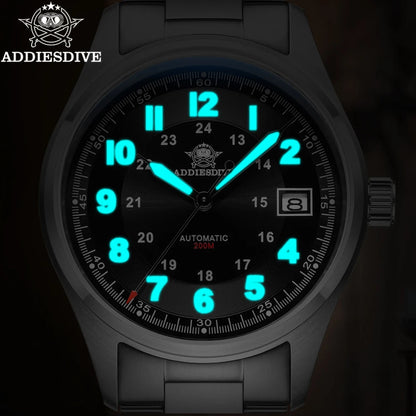 ADDIESDIVE AD2525 Automatic Watches For Men 39mm Sapphire Japanese 8215 Mechanical Watch Waterproof 20Bar Luminous Luxury Watch