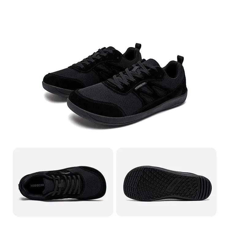 HOBIBEAR Barefoot Shoes for Women Men Zero Drop Wide Toe Box Sneakers Minimalist Lace Up Lightweight Running Shoes