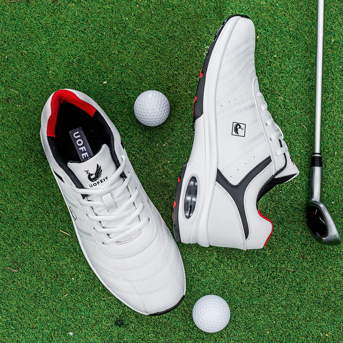 OIMKOI Men Golf Shoes Casual Breathable Waterproof Non-slip Golf Outdoor Training Shoes