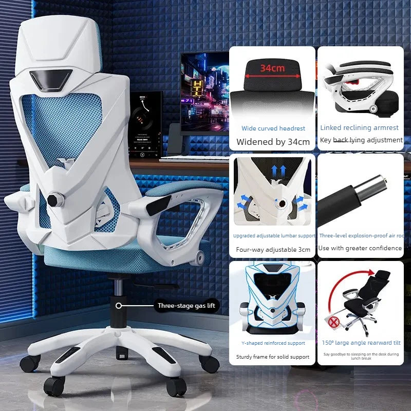 Recliner Office Chair Luxury Comfortable Armchair Ergonomic Office Chair Gaming Swivel Office Chair Home Furniture