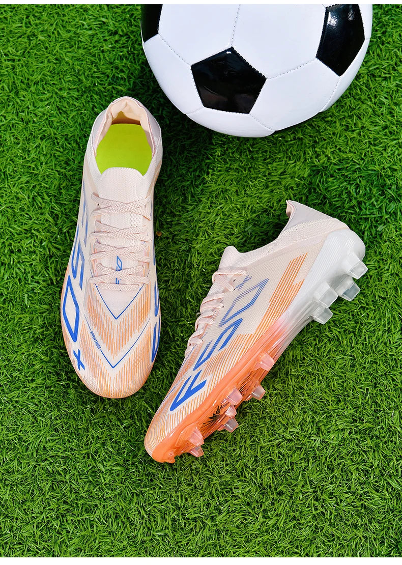New Men Soccer Shoes Match Football Boots Sneakers Non-Slip Grass Cleats High-quality Futsal Indoor Hot-selling High-top Outdoor