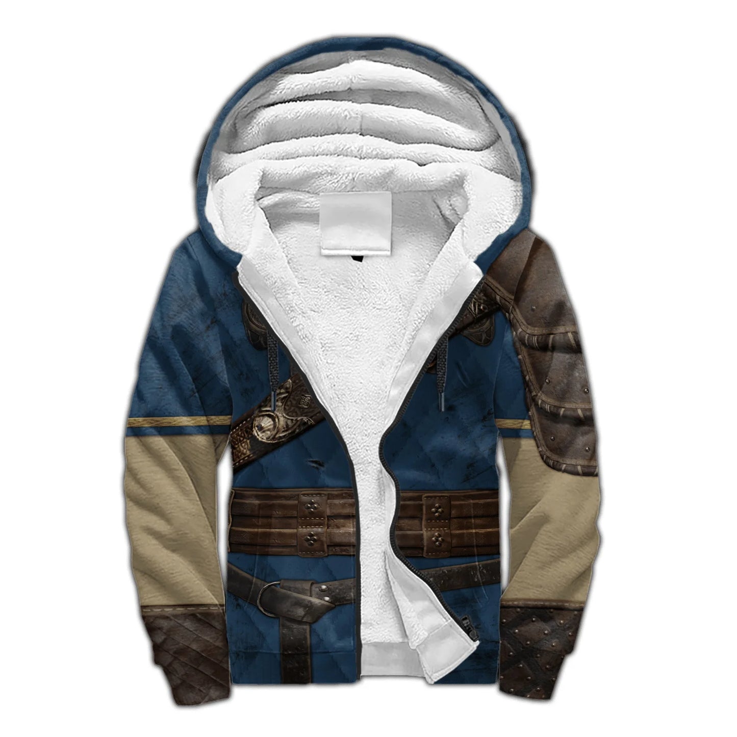 Mjolnir Odin Raven Wolf Tattoo 3D Printed Mens Winter Thicker Zip Hoodie Unisex Casual Hooded Tracksuit Warm Fleece Jacket KD16