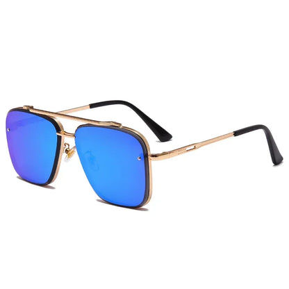 Classic Square Sunglasses Cool Men Vintage Luxury Brand Design Metal Sun Glasses Women Shades UV400 Oculos De Sol