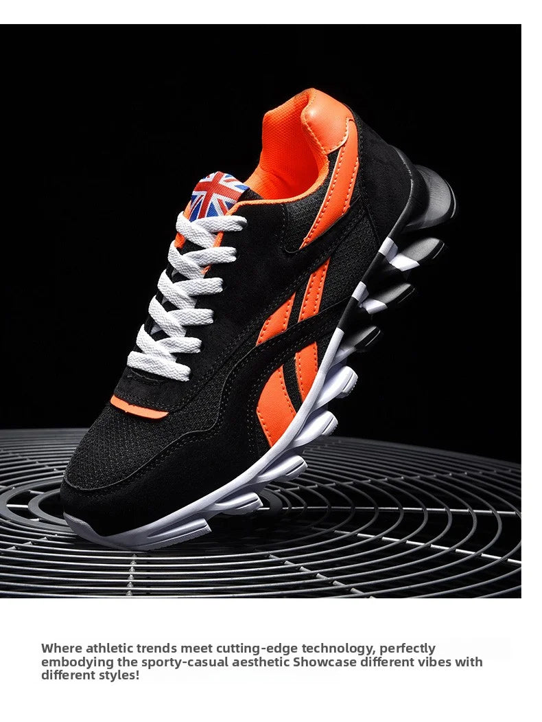 2026 new men's and women's running shoes breathable casual sneakers anti-slip vibration comfortable walking shoes 38-46