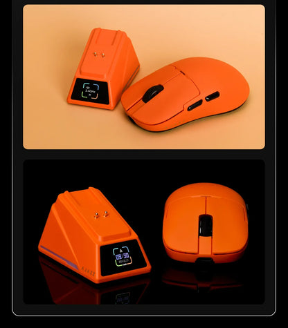 Gaming miška Ajazz AJ159 PRO/APEX 8000Hz, povratna frekvenca, Paw3950, barvni zaslon, magnetno stojalo AJ159P, za pisarno in gaming