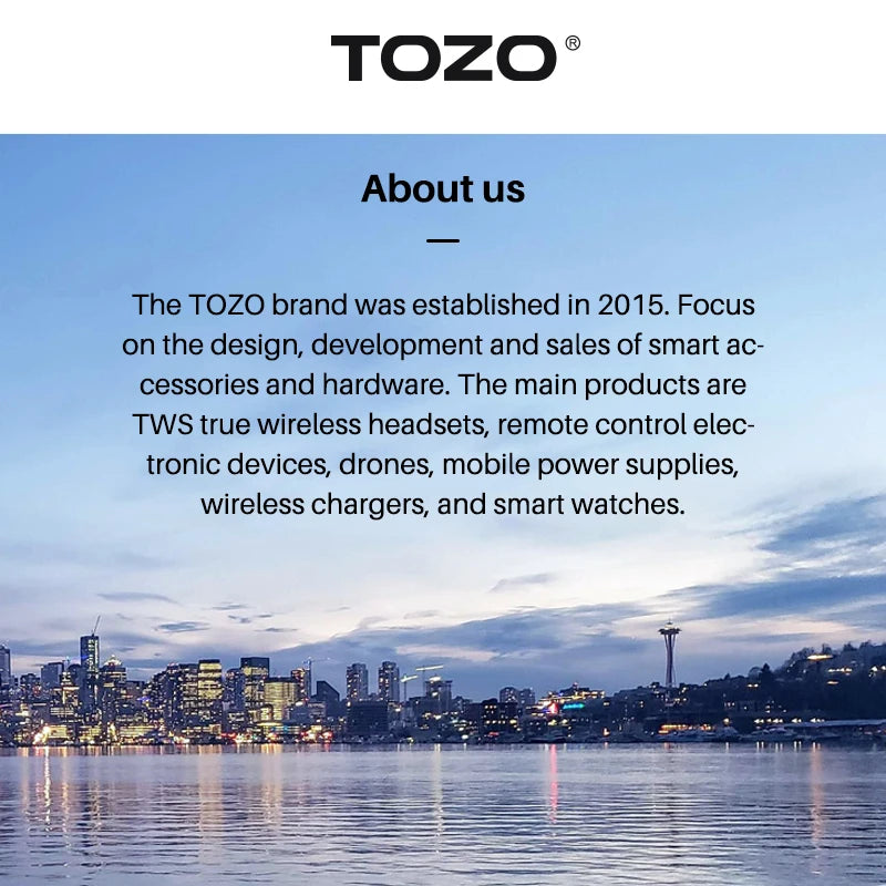 TOZO T10 Bluetooth 5.3 Earphones ,Wireless Headphones , AI Enhanced Calling With Deep Bass, IPX8 Waterproof Earbuds ,45H Play