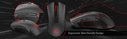 Redragon M652 optički 2.4G bežični miš s USB prijamnikom, prijenosni miš za gaming i ured, 5 podesivih razina DPI-ja