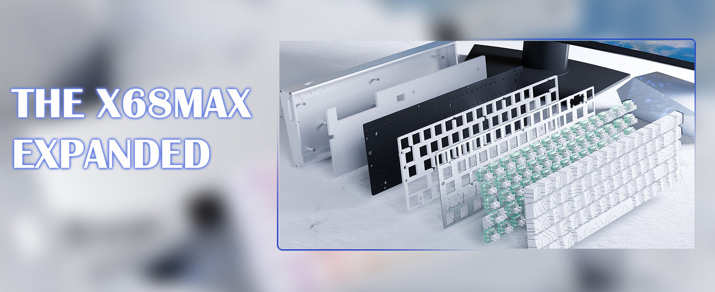 ATTACK SHARK X68MAX HE Rapid Trigger Magnetic Keyboard 60% Aluminum Wired Gaming Keyboard with Magnetic Switches, 8KHz Polling Rate & 0.005mm RT Accuracy
