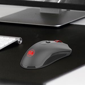 Redragon M652 optički 2.4G bežični miš s USB prijamnikom, prijenosni miš za gaming i ured, 5 podesivih razina DPI-ja
