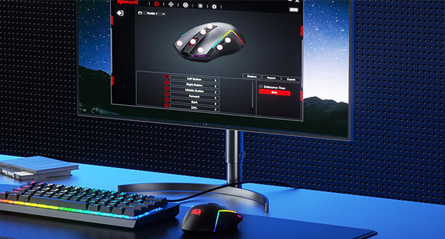 Redragon M693 Wireless Gaming Mouse 12800 DPI, 7 Programmable Buttons, 3-Mode Bluetooth & 2.4G Gaming Mouse