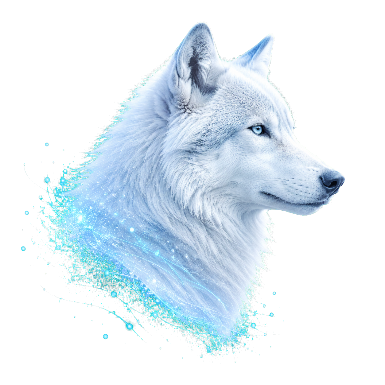 Biały wilk, symbol ochrony Fraquane